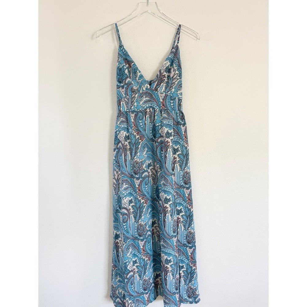 Cupshe | Rushing Waves Blue Paisley Maxi Dress Summer Resort Vacation - Picture 2 of 5